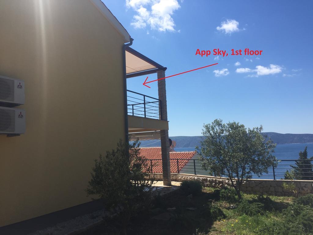 Gavza Sky View Apartment Црес Экстерьер фото